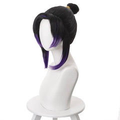Demon Slayer Kimetsu no Yaiba Kochou Shinobu Perücke Schwarz Lila Cosplay Perücke - cosplaycartde