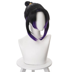 Demon Slayer Kimetsu no Yaiba Kochou Shinobu Perücke Schwarz Lila Cosplay Perücke - cosplaycartde