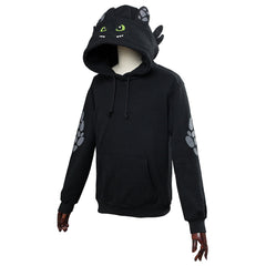 Drachenzähmen leicht gemacht 3 Die geheime Welt Toothless Hoodie Pullover mit Kaputze Pulli für Erwachsene