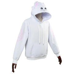 Drachenzähmen leicht gemacht 3 Die geheime Welt Toothless Hoodie Pullover mit Kaputze Pulli für Erwachsene Weiß Hoodie - Karnevalkostüme