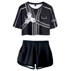 Sword Art Online T-Shirt Shots Set Sommer T-Shirts Damen Oberteil Kurzarm - cosplaycartde