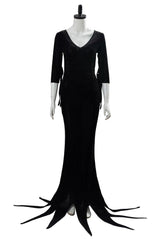 The Addams Family Die Addams Family Morticia Addams Cosplay Kostüm Kleid Schwarz - cosplaycartde
