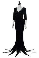 The Addams Family Die Addams Family Morticia Addams Cosplay Kostüm Kleid Schwarz - cosplaycartde