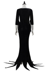 The Addams Family Die Addams Family Morticia Addams Cosplay Kostüm Kleid Schwarz - cosplaycartde