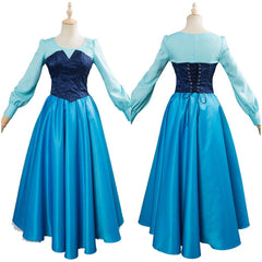 The Little Mermaid Arielle die Meerjungfrau Kleid Cosplay Kostüm Blau Kleid - cosplaycartde
