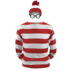 Where's Waldo Waldo Waldo & Friends Wo ist Walter? T-shirt Tee Langarm Cosplay Kostüm - cosplaycartde
