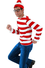Where's Waldo Waldo Waldo & Friends Wo ist Walter? T-shirt Tee Langarm Cosplay Kostüm - cosplaycartde