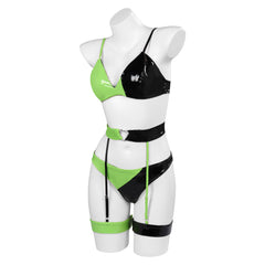 Kim Possible Shego sexy Kostüm Set Cosplay Kostüm Halloween Karneval Outfits