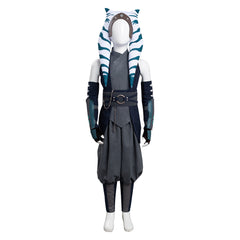 Kinder Ahsoka Tano  Cosplay Kostüme Outfits Halloween Karneval Set