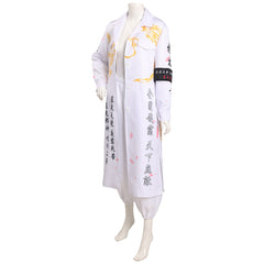 Japanese Bosozoku Cosplay Kostüm Weiße Outfits Halloween Karneval Kimono