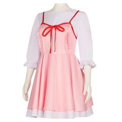 Your Lie in April Miyazono Kaori Uniform Cosplay rosa Kleid Halloween Karneval Outfits