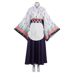 Kochou Shinobu Demon Slayer Cosplay Dienstmädchen Kostüm Halloween Karneval Lolita Kleid