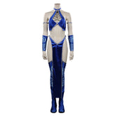 Mortal Kombat Kitana Cosplay Kostüme Outfits Halloween Karneval Anzug