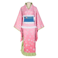 Anime Demon Slayer Kanroji Mitsuri Kimono Cosplay Halloween Karneval Kostüm