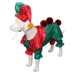 Halloween-Clownkostüm für Hunde rot und grün Cosplay Kostüm Halloween Karneval Outfits