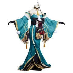 Hina/Gorou Genshin Impact Cosplay Kostüme Outfits Halloween Karneval Kleid