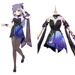 Keqing Genshin Impact Opulent Splendor Cosplay Halloween Karneval Kostüm