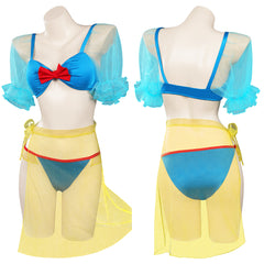 Snow White Cosplay Bademode Erwachsene Sommer 3tlg. Badeanzug