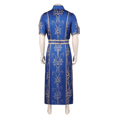 Baldur's Gate Gala blaues Kostüm Set Cosplay Halloween Karneval Outfit