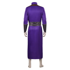 Baldur's Gate Gala lila Kostüm Set Cosplay Halloween Karneval Outfit