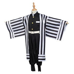 Kinder Kimono Kimetsu no Yaiba Iguro Obanai Demon Slayer Cosplay Kostüm Halloween Karneval Kostüm Set - cosplaycartde