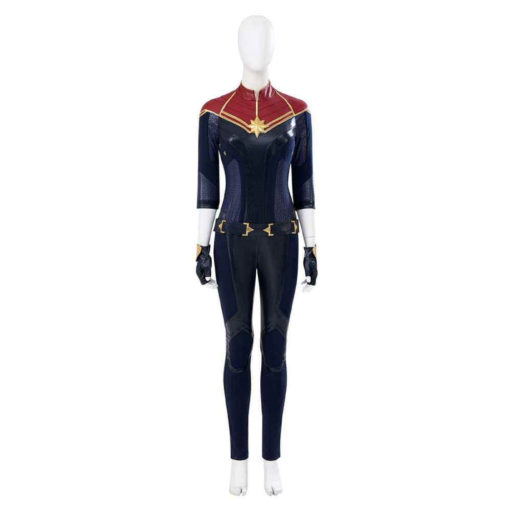 Carol Danvers Damen Jumpsuit Cosplay Kostüm Halloween Karneval Outfits