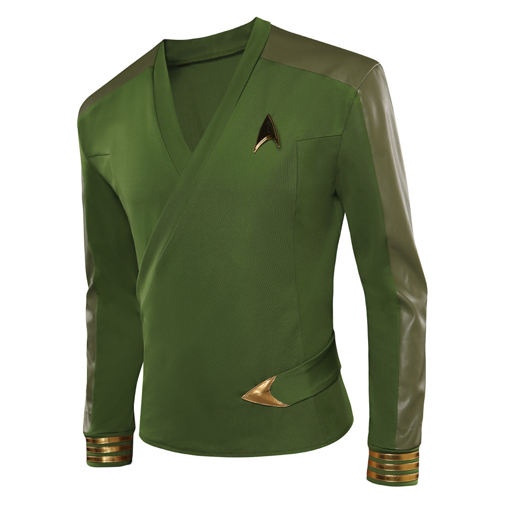 Star Trek: Strange New Worlds-Christopher Pikel Cosplay grüne Jacke Halloween Karneval Outfits