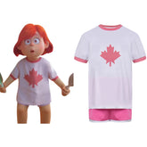 Kinder Turning Red Mei Cosplay Kostüm Schlafanzug Halloween Karneval Outfits