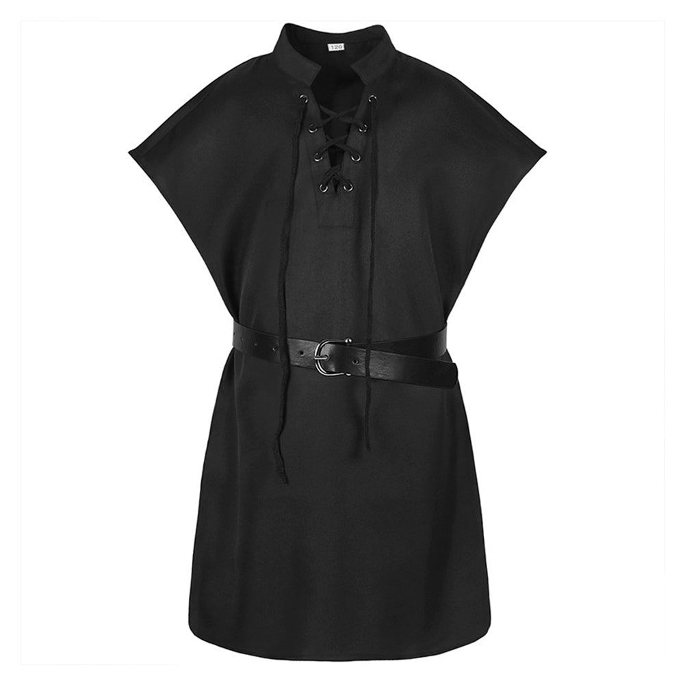 Kinder Renaissance Mittelalter Wikinger Cosplay Kostüm Kinder Kinder ärmelloses Hemd Weste Halloween Karneval Anzug