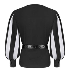 Erwachsene Herren Retro Mittelalter Ritter Cosplay Kostüm Top Gürtel Outfits Halloween Karneval Party Anzug