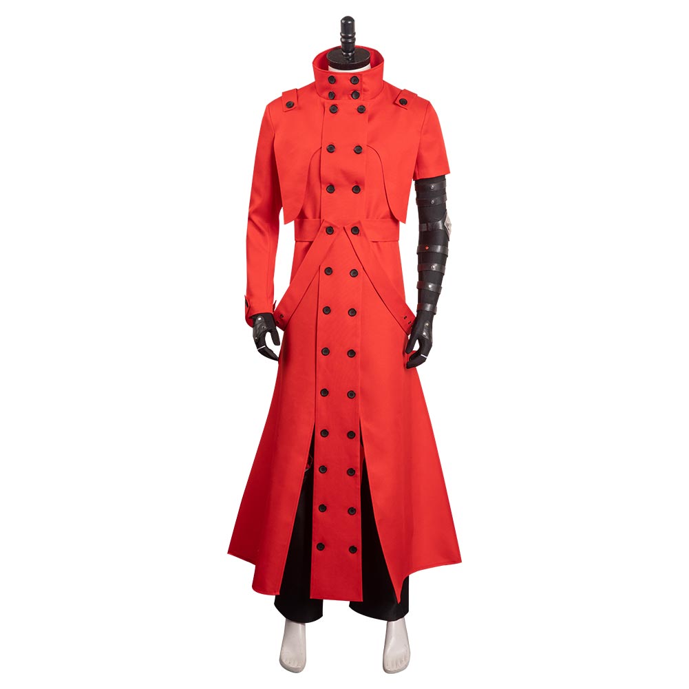 TRIGUN STAMPEDE Vash the Stampede rot Kostüm Cosplay Halloween Karneval Outfits