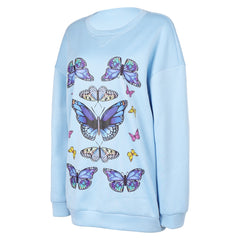 Family Switch CC blau Rundhals Pullover Cosplay Kostüm auch für Alltag