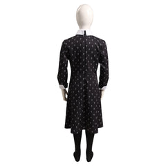 Kinder The Addams Family Mädchen Kleid Cosplay Kostüm Halloween Karneval Kleid