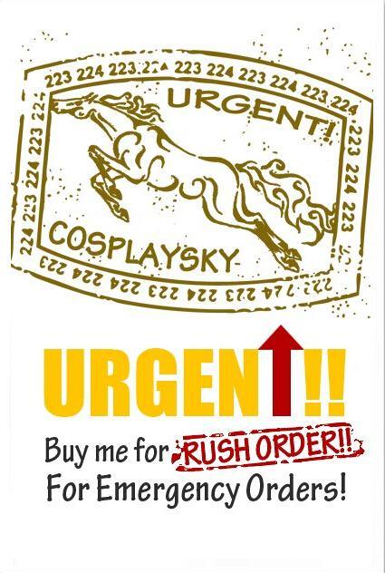 Kostuem Rush Ordnung Charge Fuer Schnell Making Service - cosplaycartde