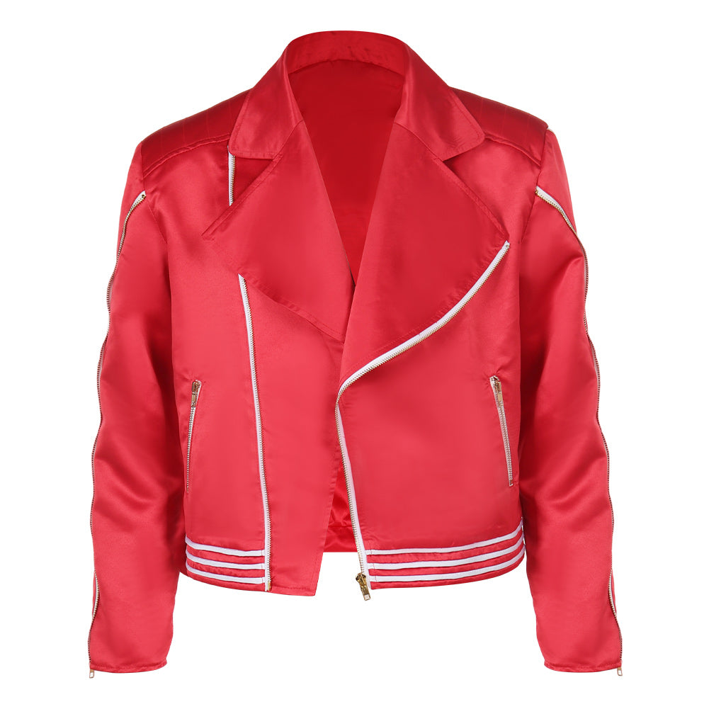 Freddie Mercury Hot Space Tour Queen rote Jacke Cosplay Kostüm