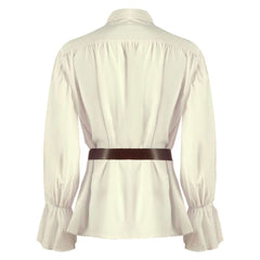 Herren Mittelalter Cosplay Lange Ärmel Hemd Kostüm Outfits Halloween Karneval Anzug