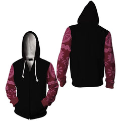 Herren One Piece Dracule Mihawk Cosplay Hoodie 3D Druck mit Kapuze Sweatshirt Streetwear Pullover Anime