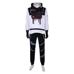 ISO VALORANT Cosplay Kostüm Set Halloween Karneval Weiß Outfits