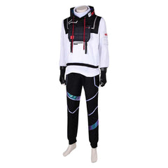 ISO VALORANT Cosplay Kostüm Set Halloween Karneval Weiß Outfits