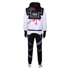 ISO VALORANT Cosplay Kostüm Set Halloween Karneval Weiß Outfits