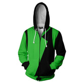 Kim Possible Damen Shego Cosplay Hoodie 3D Druck Sweatshirt mit Kapuze Streetwear Pullover