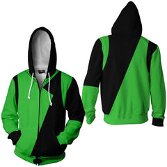 Kim Possible Damen Shego Cosplay Hoodie 3D Druck Sweatshirt mit Kapuze Streetwear Pullover