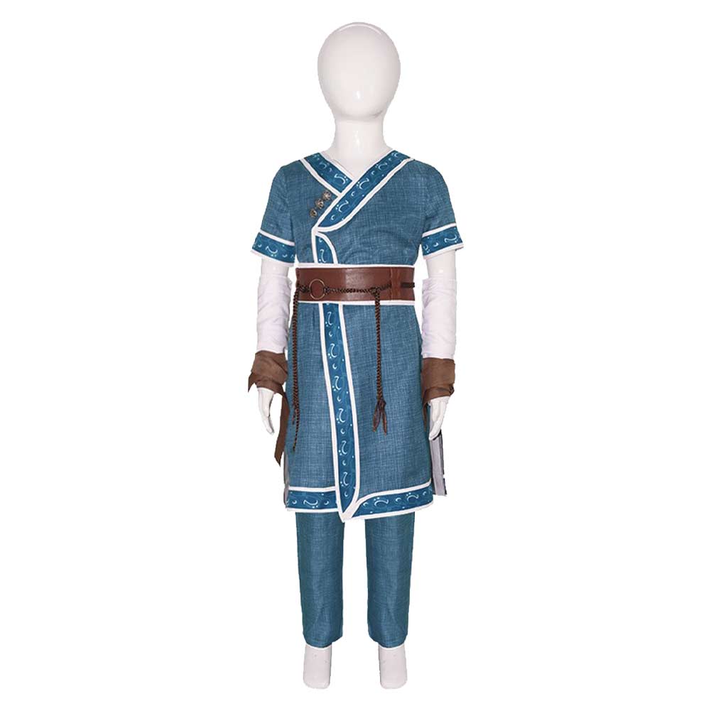 Kinder Avatar:The Last Airbender Katara Avatar 2024 TV Cosplay Kostüm SET