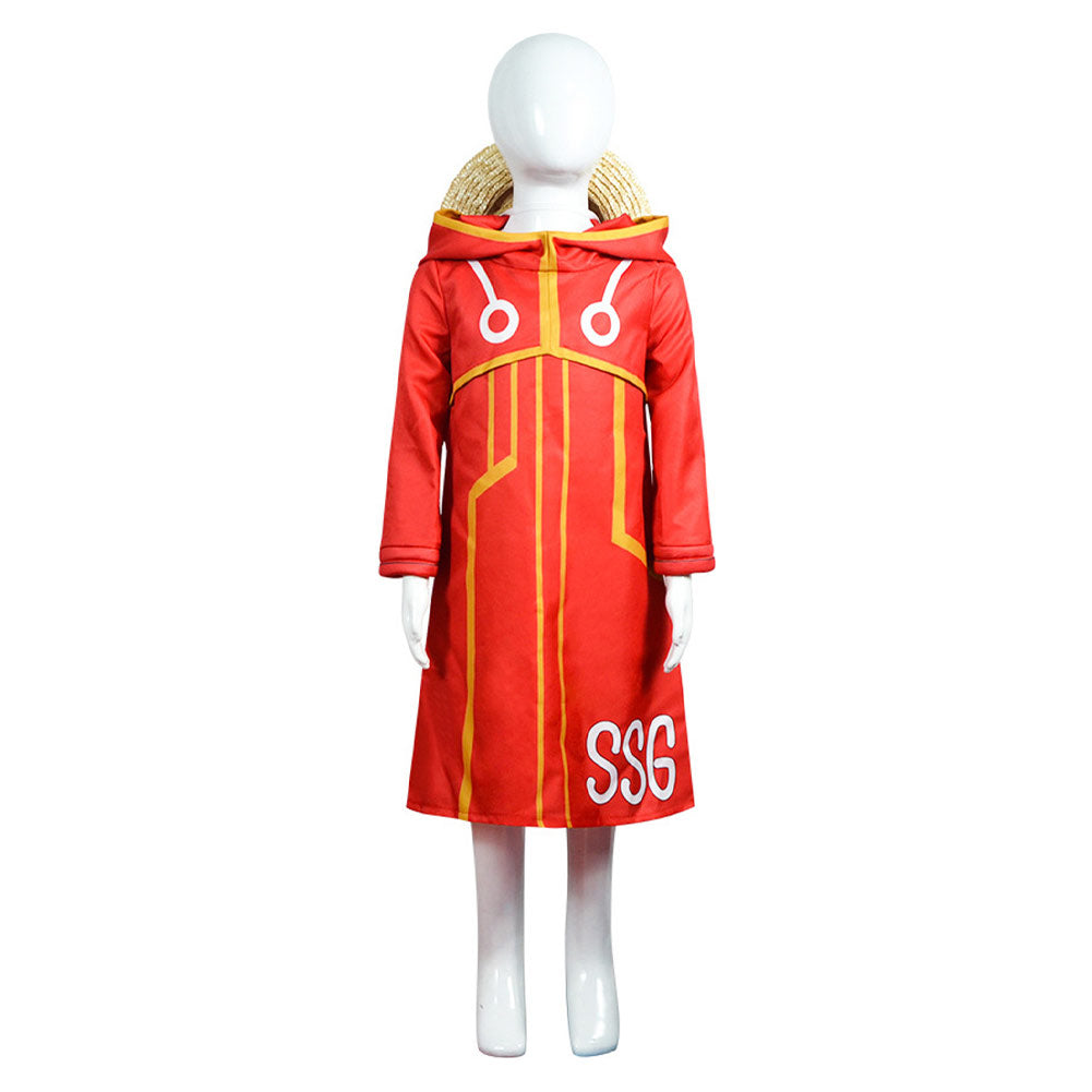 Kinder Egghead Arc One Piece Monkey D. Luffy Cosplay Kostüm Set