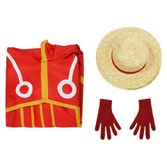 Kinder Egghead Arc One Piece Monkey D. Luffy Cosplay Kostüm Set