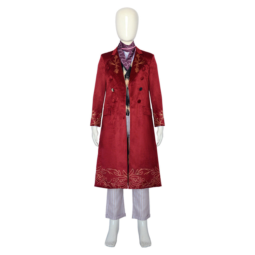 Kinder Film Wonka Cosplay Kostüm Set Halloween Karneval Outfits