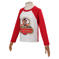 Kinder Five Nights at Freddy's FNAF rot T-Shirt langarm Cosplay Kostüm