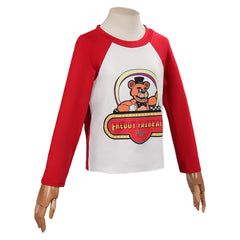 Kinder Five Nights at Freddy's FNAF rot T-Shirt langarm Cosplay Kostüm