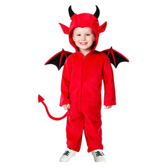 Kinder Jumpsuit Teufel Fledermaus Cosplay Kostüm Outfits Halloween Karneval Anzug