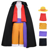 Kinder Jungen One Piece Luffy Cosplay Kostüm Set Halloween Karneval Outfit